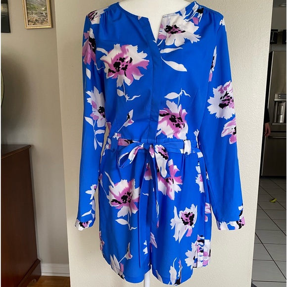 Fleur Bleue Anthropologie romper - Picture 1 of 12